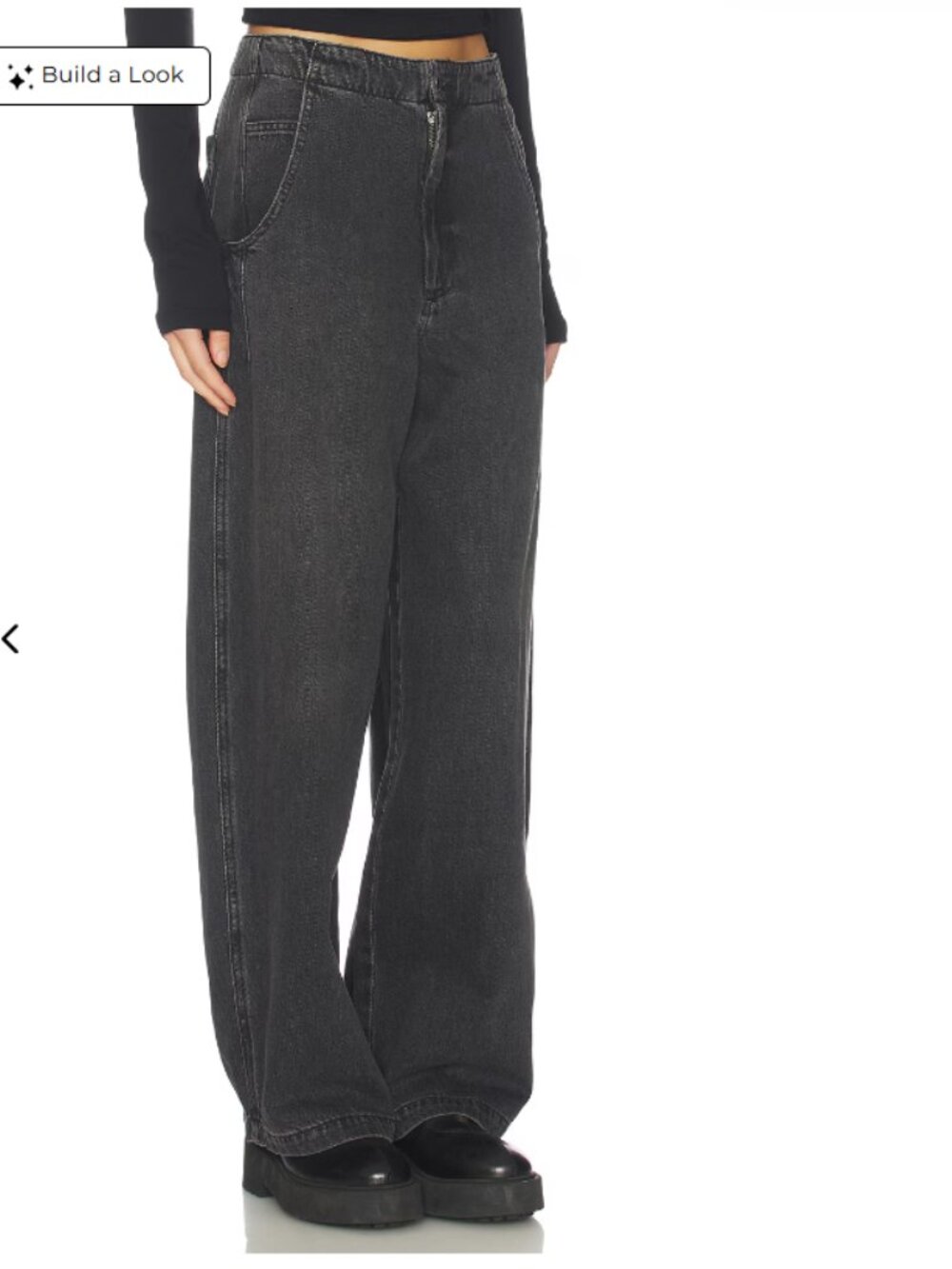 Pistola Lottie Barrel Jeans Zen Wash Size 28 NWT High Rise Bowed Leg Sold Out - Picture 3 of 10